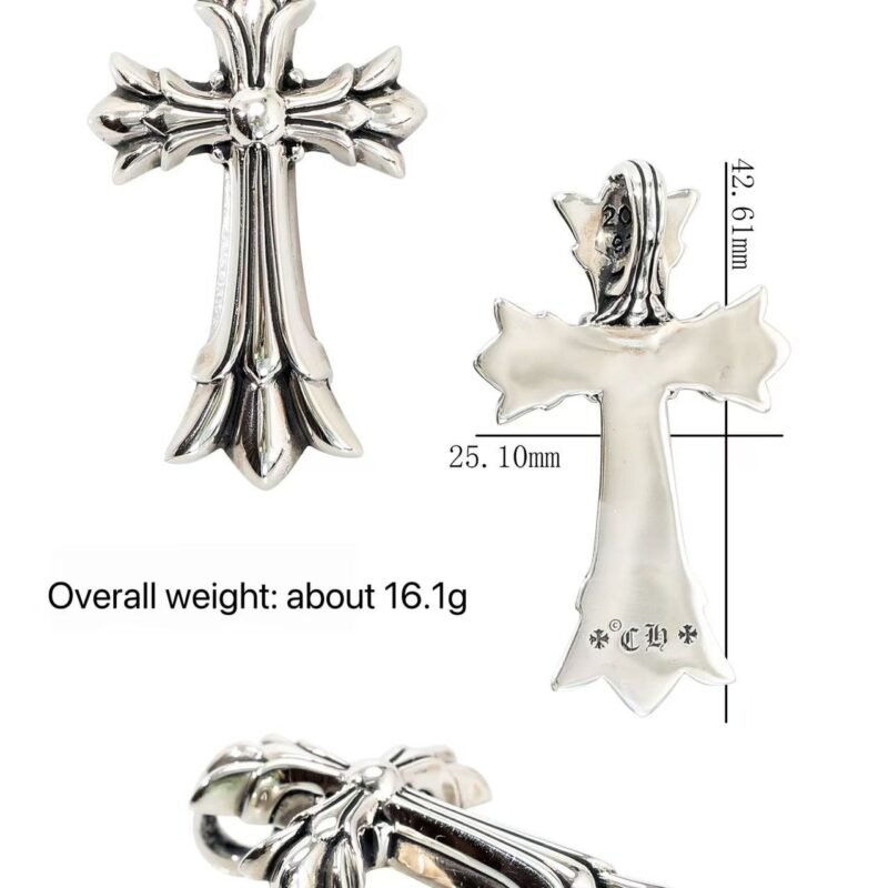 Kro's Heart Double Cross Pendant 005