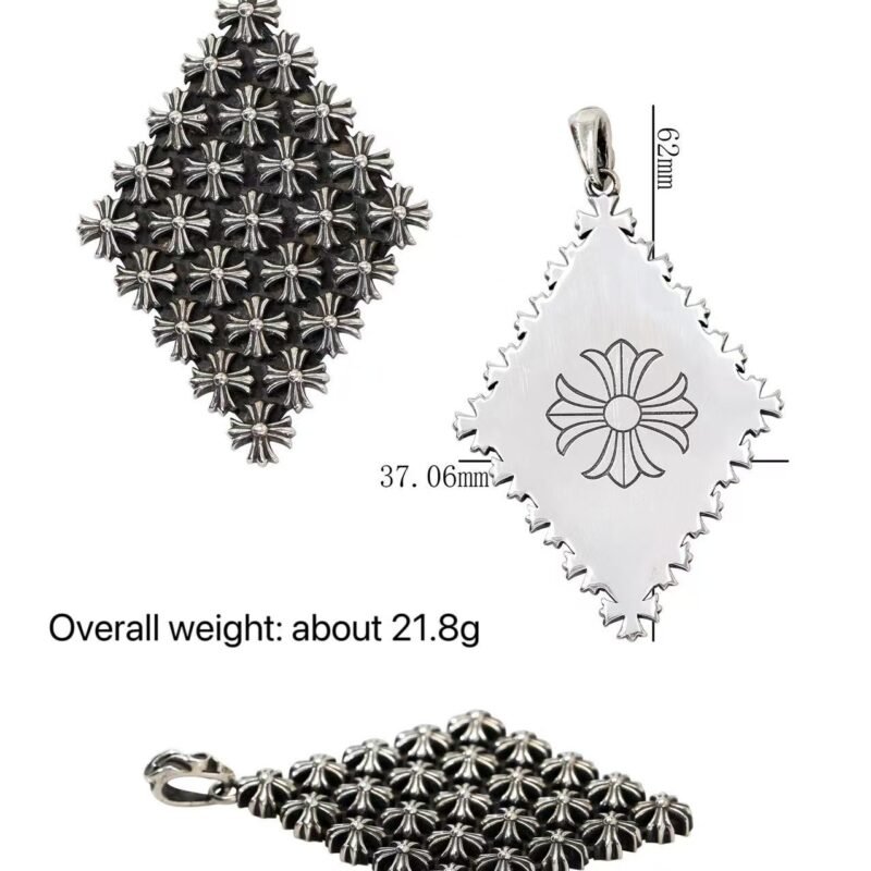 Chrome Hearts Diamond-Shaped Gypsophila Pendant 045