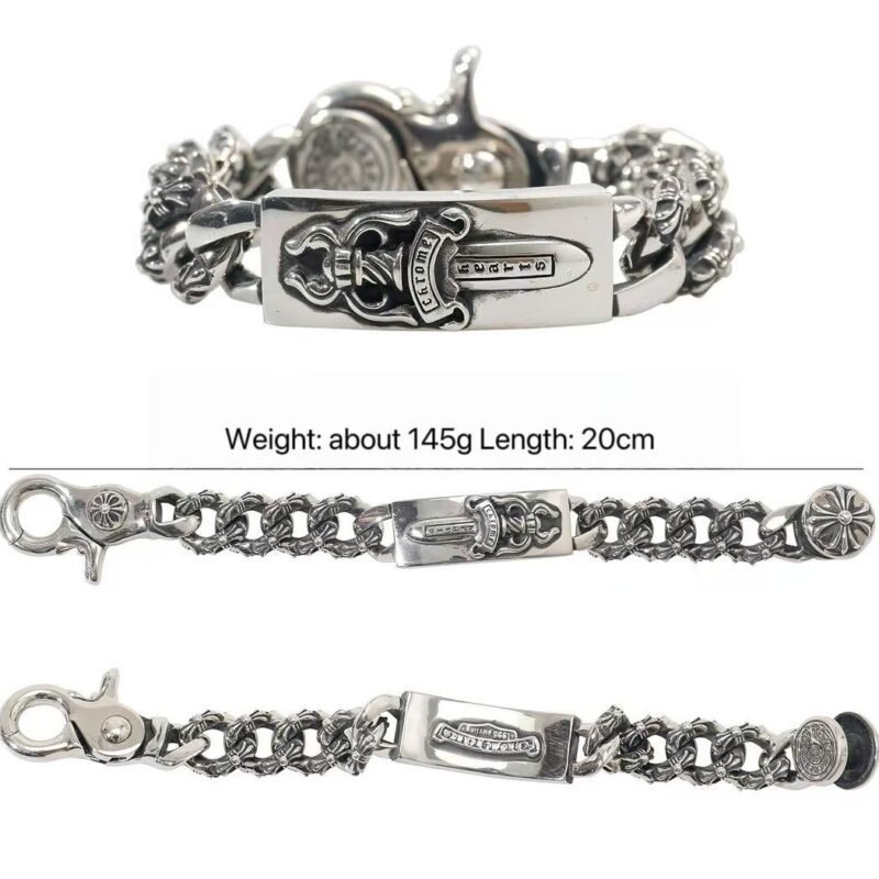 Chrome Hearts Hook and Sword Flower Bracelet 027