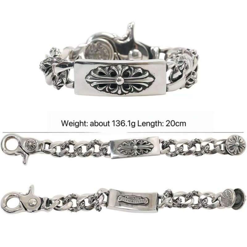 Chrome Hearts Clasp Rose Bracelet 026