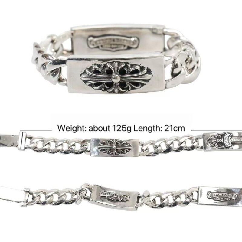 Chrome Hearts Dagger Tongue Depressor Rose Naked Bracelet 029