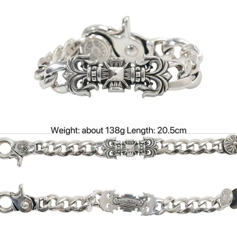 Chrome Hearts Hook and Vine Naked Bracelet 049-1